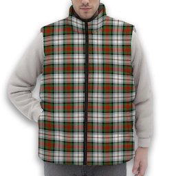 ScotsTee Shop Scottish McDuff Dress Ancient Premium Tartan Puffer Vest Winter White Duck Down Vest Sleeveless