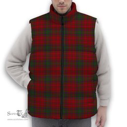 ScotsTee Shop Scottish McDougall Modern Premium Tartan Puffer Vest Winter White Duck Down Vest Sleeveless