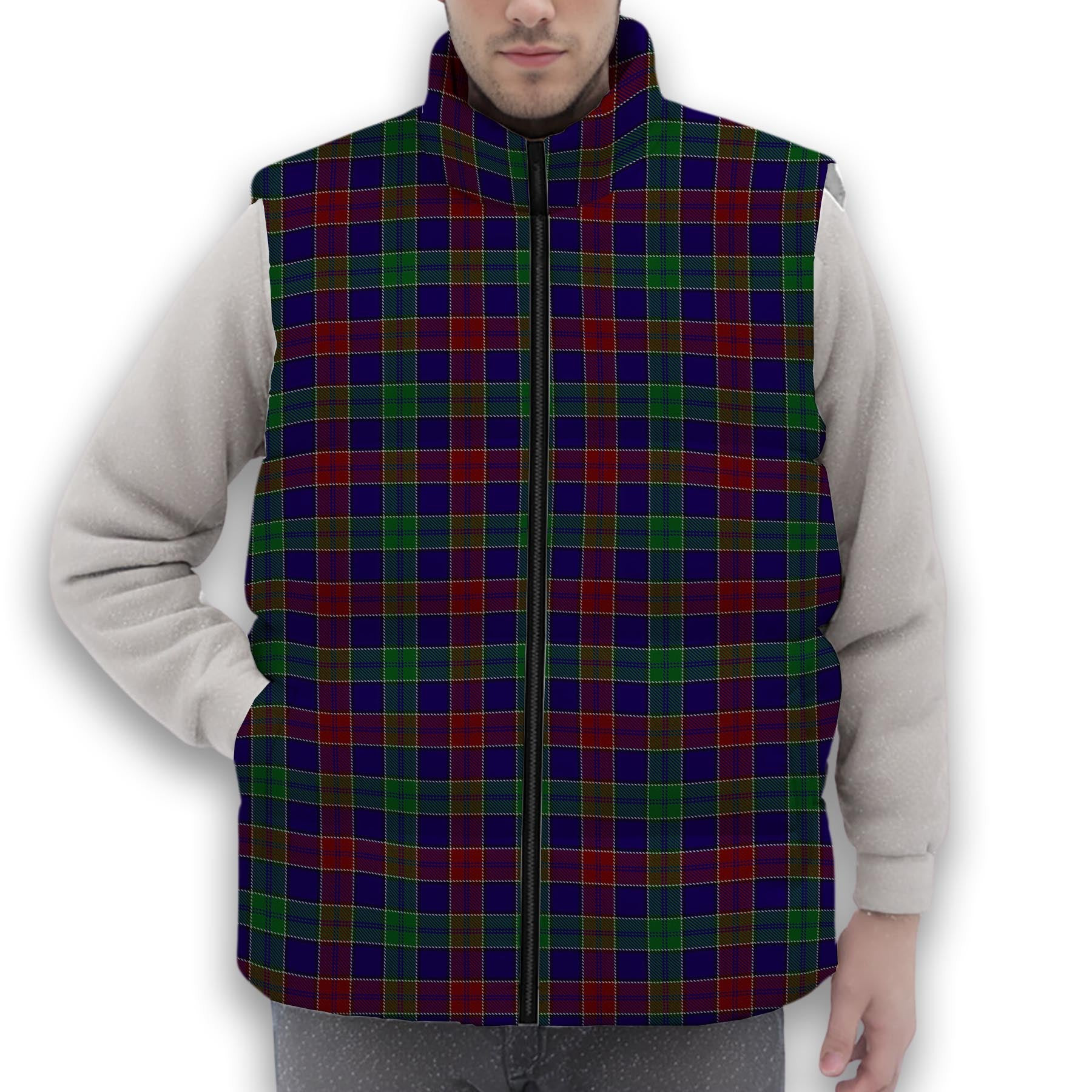 ScotsTee Shop Scottish MacMichael Premium Tartan Puffer Vest Winter White Duck Down Vest Sleeveless
