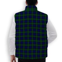 ScotsTee Shop Scottish McKay Modern Premium Tartan Puffer Vest Winter White Duck Down Vest Sleeveless