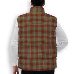 ScotsTee Shop Scottish MacGillivray Hunting Ancient Premium Tartan Puffer Vest Winter White Duck Down Vest Sleeveless