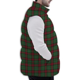 ScotsTee Shop Scottish Maxwell Hunting Modern Premium Tartan Puffer Vest Winter White Duck Down Vest Sleeveless