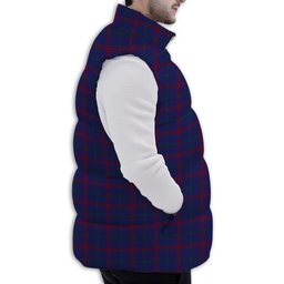 ScotsTee Shop Scottish Lynch Premium Tartan Puffer Vest Winter White Duck Down Vest Sleeveless