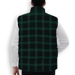 ScotsTee Shop Scottish McAulay Hunting Modern Premium Tartan Puffer Vest Winter White Duck Down Vest Sleeveless