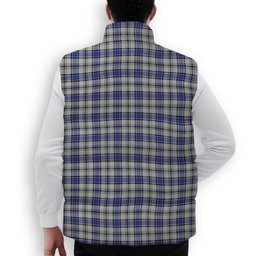 ScotsTee Shop Scottish Hannay Premium Tartan Puffer Vest Winter White Duck Down Vest Sleeveless