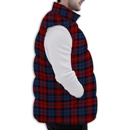 ScotsTee Shop Scottish McLachlan Modern Premium Tartan Puffer Vest Winter White Duck Down Vest Sleeveless