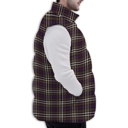 ScotsTee Shop Scottish McDonell of Glengarry Dress Modern Premium Tartan Puffer Vest Winter White Duck Down Vest Sleeveless