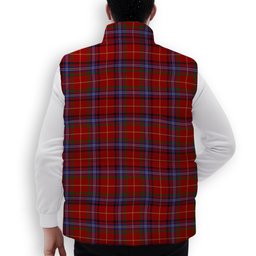 ScotsTee Shop Scottish Maynard Premium Tartan Puffer Vest Winter White Duck Down Vest Sleeveless