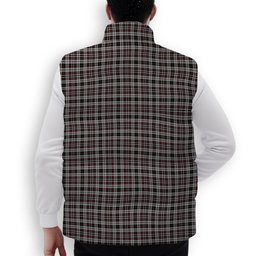 ScotsTee Shop Scottish Little Arisaid Premium Tartan Puffer Vest Winter White Duck Down Vest Sleeveless