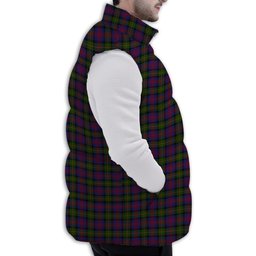 ScotsTee Shop Scottish MacLennan Premium Tartan Puffer Vest Winter White Duck Down Vest Sleeveless