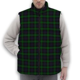 ScotsTee Shop Scottish MacWilliam Premium Tartan Puffer Vest Winter White Duck Down Vest Sleeveless