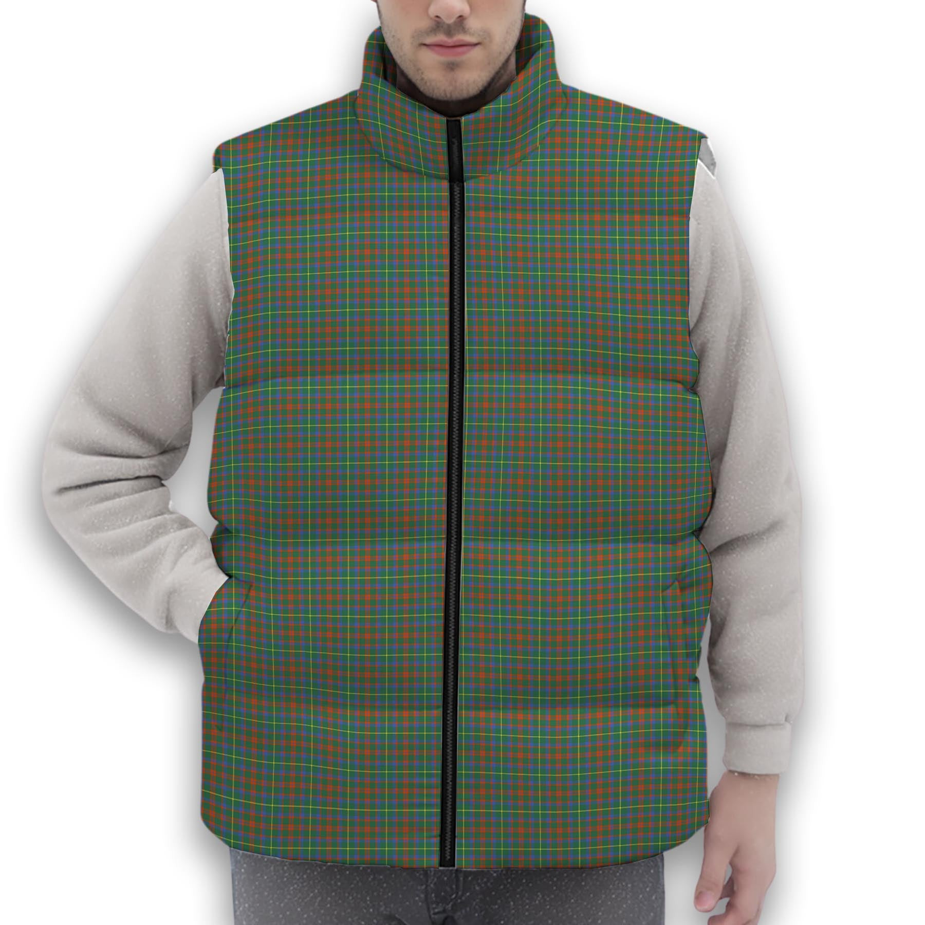 ScotsTee Shop Scottish McIntosh Hunting Ancient Premium Tartan Puffer Vest Winter White Duck Down Vest Sleeveless