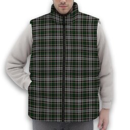 ScotsTee Shop Scottish Dalgliesh Dress Premium Tartan Puffer Vest Winter White Duck Down Vest Sleeveless