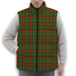 ScotsTee Shop Scottish Maxwell Hunting Ancient Premium Tartan Puffer Vest Winter White Duck Down Vest Sleeveless