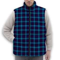 ScotsTee Shop Scottish McCorquodale SC Premium Tartan Puffer Vest Winter White Duck Down Vest Sleeveless