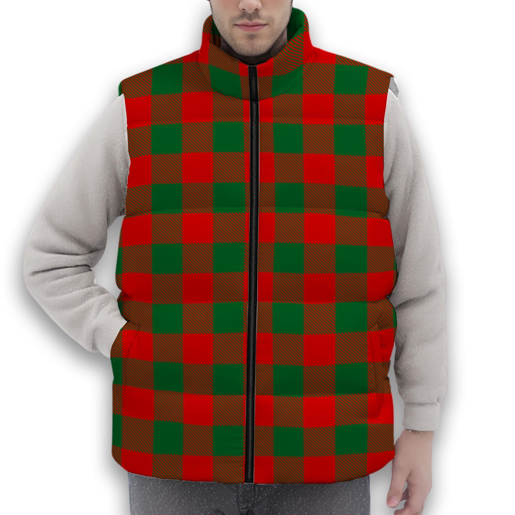 ScotsTee Shop Scottish Moncrieffe SC Premium Tartan Puffer Vest Winter White Duck Down Vest Sleeveless