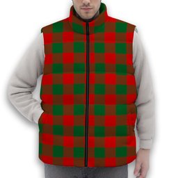 ScotsTee Shop Scottish Moncrieffe SC Premium Tartan Puffer Vest Winter White Duck Down Vest Sleeveless