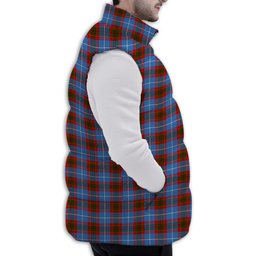 ScotsTee Shop Scottish Trotter Premium Tartan Puffer Vest Winter White Duck Down Vest Sleeveless
