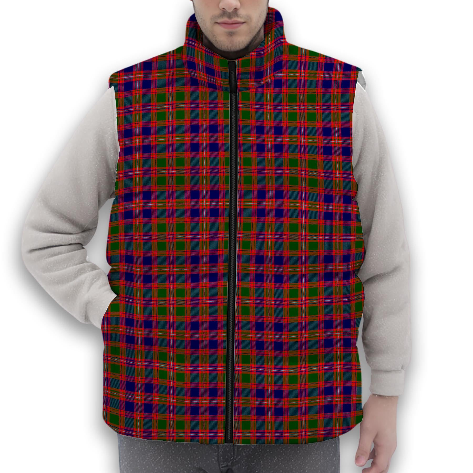 ScotsTee Shop Scottish McIntyre Modern Premium Tartan Puffer Vest Winter White Duck Down Vest Sleeveless