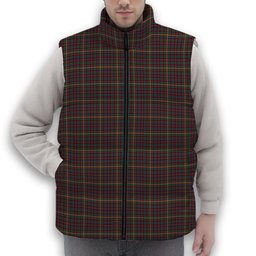 ScotsTee Shop Scottish Hall Modern Premium Tartan Puffer Vest Winter White Duck Down Vest Sleeveless