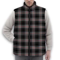 ScotsTee Shop Scottish Moffat Modern SC Premium Tartan Puffer Vest Winter White Duck Down Vest Sleeveless