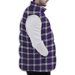 ScotsTee Shop Scottish Sinclair Dress (Dance) Modern Clan Premium Tartan Puffer Vest Winter White Duck Down Vest Sleeveless