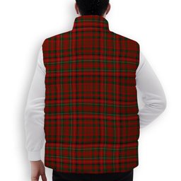 ScotsTee Shop Scottish MacDonald of Staffa 2 Premium Tartan Puffer Vest Winter White Duck Down Vest Sleeveless