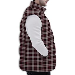 ScotsTee Shop Scottish McPherson Premium Tartan Puffer Vest Winter White Duck Down Vest Sleeveless
