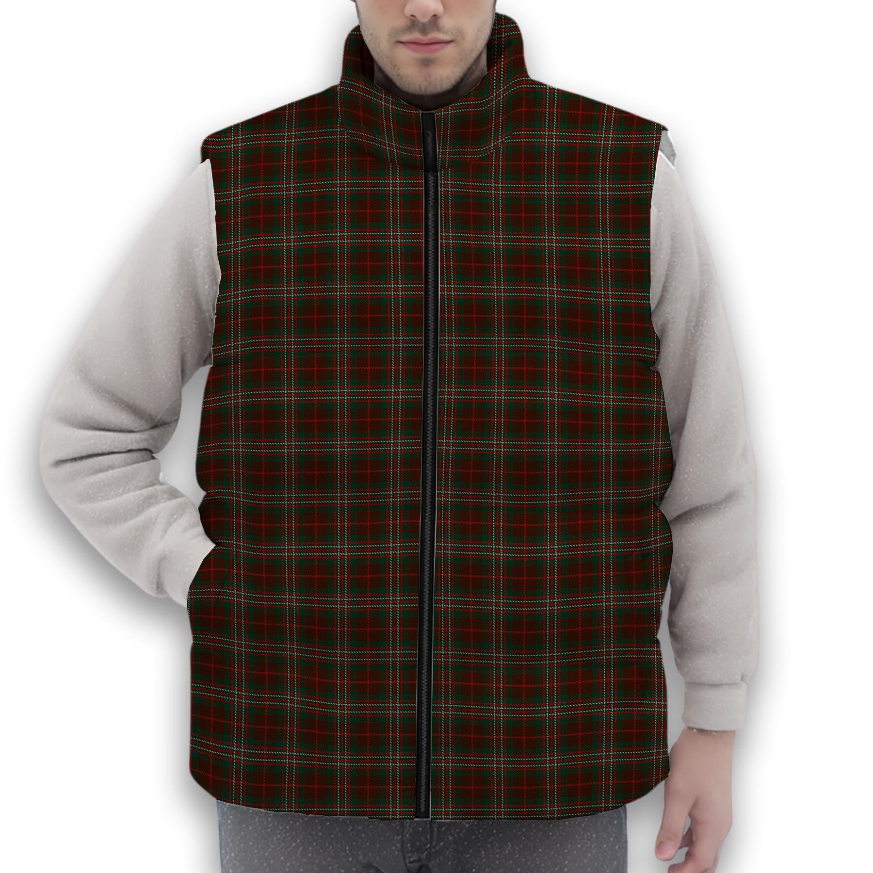 ScotsTee Shop Scottish Scott Hunting Premium Tartan Puffer Vest Winter White Duck Down Vest Sleeveless