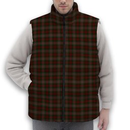 ScotsTee Shop Scottish Scott Hunting Premium Tartan Puffer Vest Winter White Duck Down Vest Sleeveless