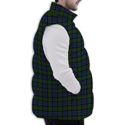 ScotsTee Shop Scottish Paterson Premium Tartan Puffer Vest Winter White Duck Down Vest Sleeveless