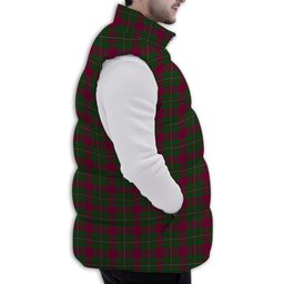 ScotsTee Shop Scottish MacGregor of Cardney Premium Tartan Puffer Vest Winter White Duck Down Vest Sleeveless