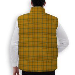 ScotsTee Shop Scottish Houston Ancient Premium Tartan Puffer Vest Winter White Duck Down Vest Sleeveless