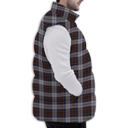 ScotsTee Shop Scottish MacBeth Dress Premium Tartan Puffer Vest Winter White Duck Down Vest Sleeveless