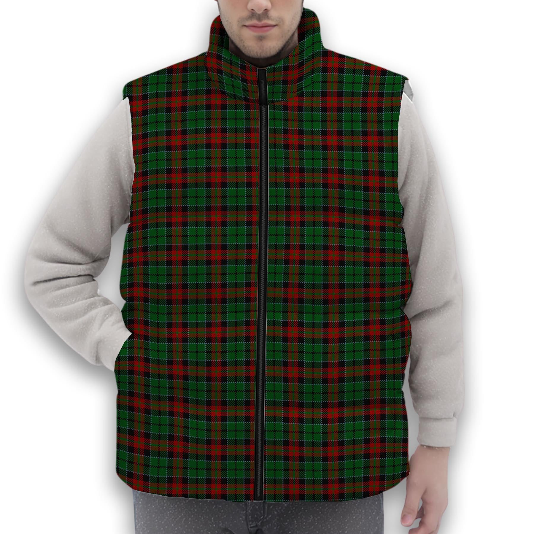 ScotsTee Shop Scottish Walker James Premium Tartan Puffer Vest Winter White Duck Down Vest Sleeveless