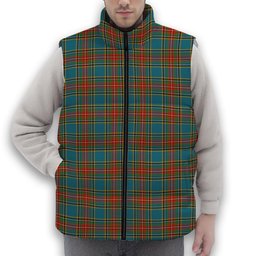ScotsTee Shop Scottish McBeth Ancient Premium Tartan Puffer Vest Winter White Duck Down Vest Sleeveless