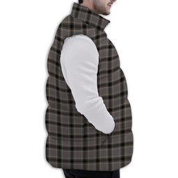 ScotsTee Shop Scottish Sobieski-Stewart Premium Tartan Puffer Vest Winter White Duck Down Vest Sleeveless