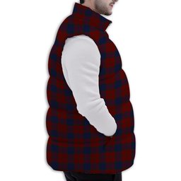 ScotsTee Shop Scottish Lawlis Premium Tartan Puffer Vest Winter White Duck Down Vest Sleeveless
