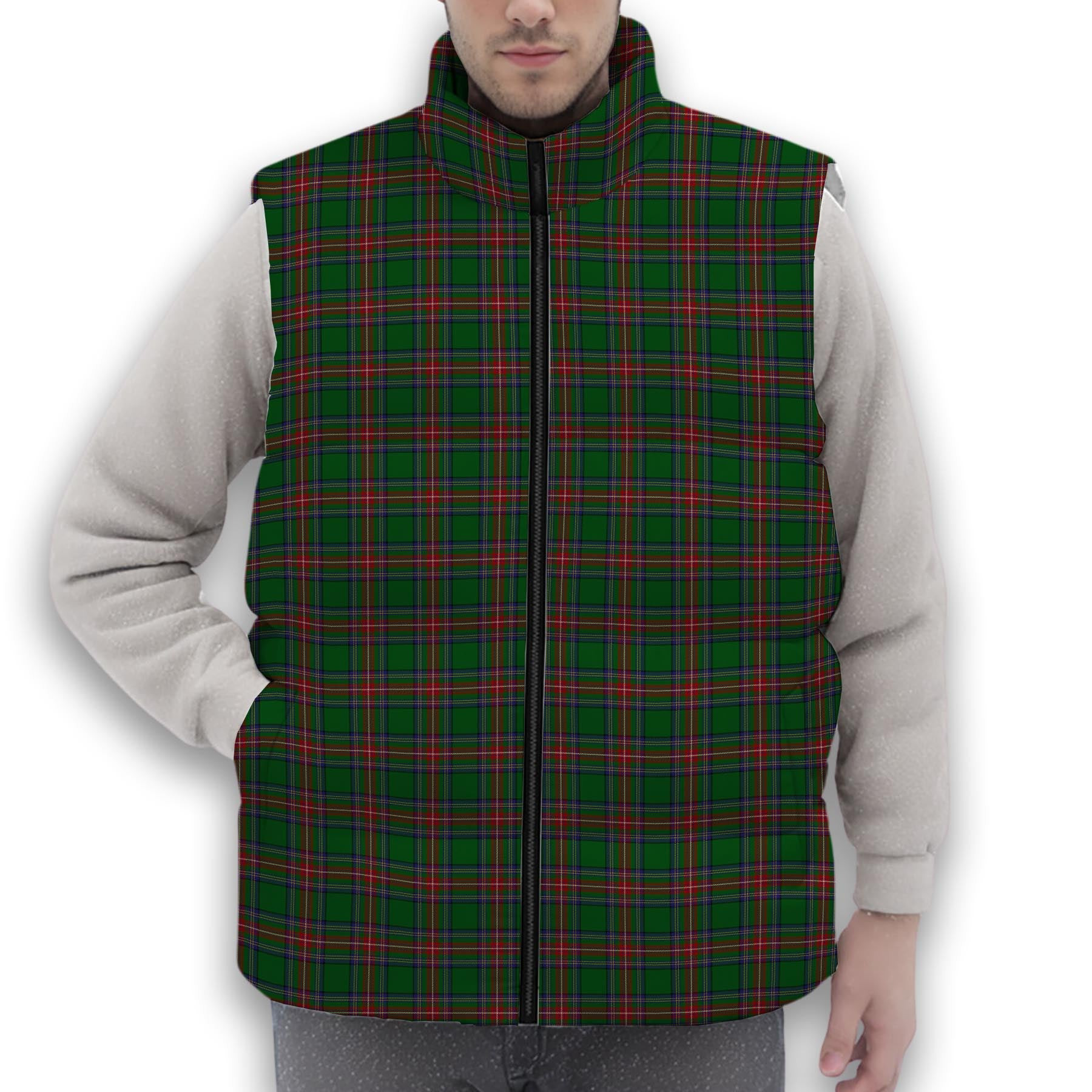ScotsTee Shop Scottish Sillars 2 Premium Tartan Puffer Vest Winter White Duck Down Vest Sleeveless