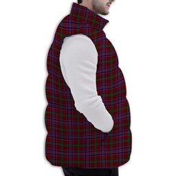 ScotsTee Shop Scottish MacNiven Premium Tartan Puffer Vest Winter White Duck Down Vest Sleeveless