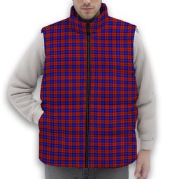 ScotsTee Shop Scottish Richardson Premium Tartan Puffer Vest Winter White Duck Down Vest Sleeveless
