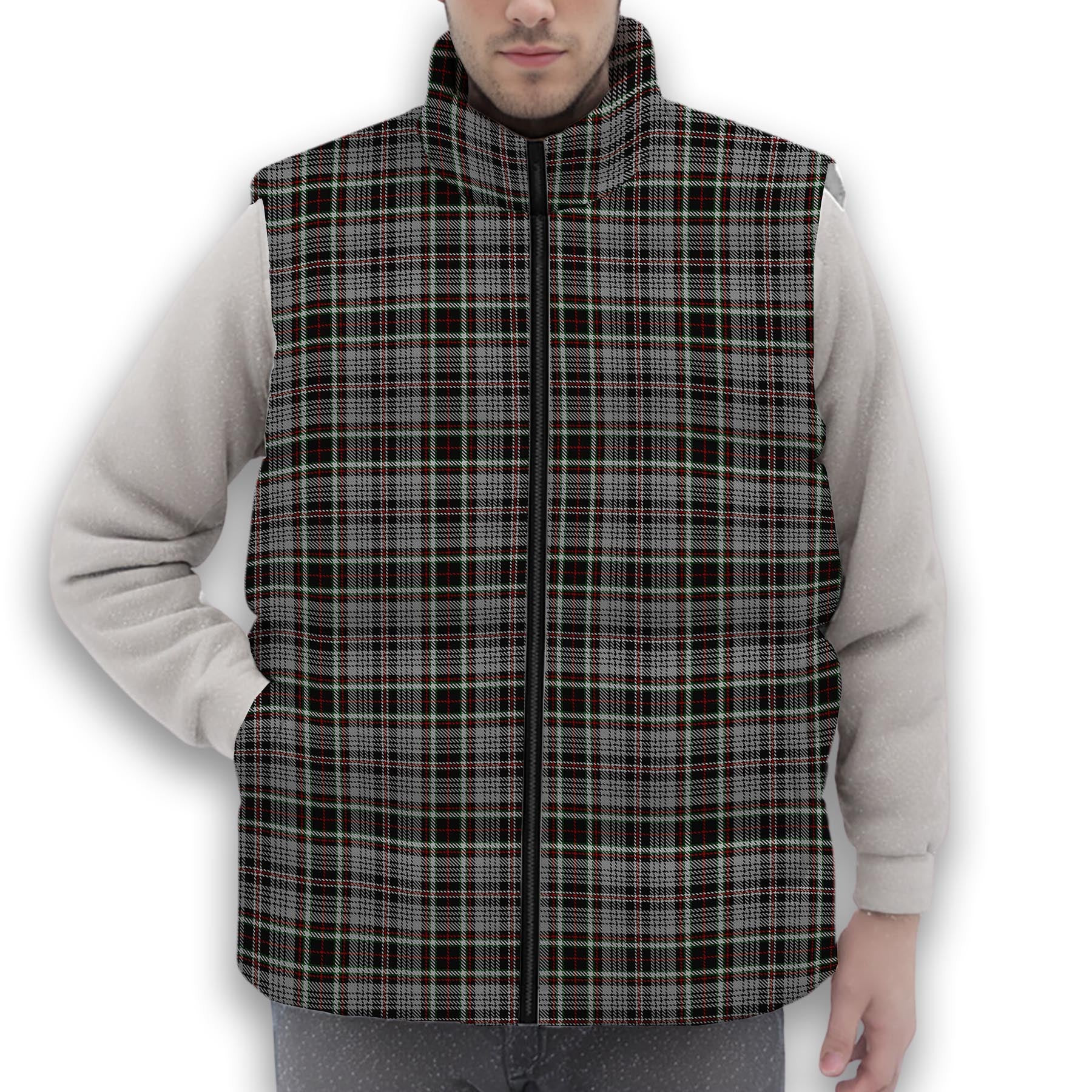 ScotsTee Shop Scottish Southwick Premium Tartan Puffer Vest Winter White Duck Down Vest Sleeveless