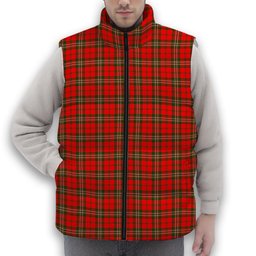 ScotsTee Shop Scottish Scott Modern Premium Tartan Puffer Vest Winter White Duck Down Vest Sleeveless