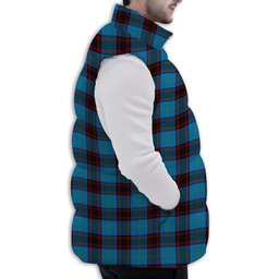 ScotsTee Shop Scottish Wedderburn Ancient Premium Tartan Puffer Vest Winter White Duck Down Vest Sleeveless