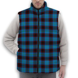 ScotsTee Shop Scottish Wedderburn Ancient Premium Tartan Puffer Vest Winter White Duck Down Vest Sleeveless