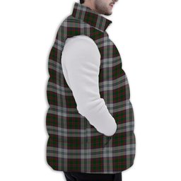 ScotsTee Shop Scottish Stewart of Appin Dress Premium Tartan Puffer Vest Winter White Duck Down Vest Sleeveless