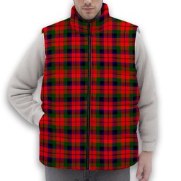 ScotsTee Shop Scottish MacCracken Modern Premium Tartan Puffer Vest Winter White Duck Down Vest Sleeveless