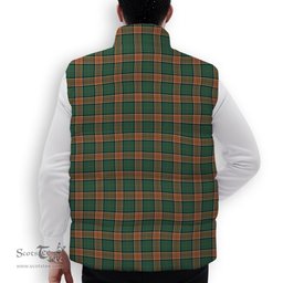 ScotsTee Shop Scottish Pollock Premium Tartan Puffer Vest Winter White Duck Down Vest Sleeveless