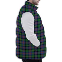 ScotsTee Shop Scottish Logan Ancient Premium Tartan Puffer Vest Winter White Duck Down Vest Sleeveless