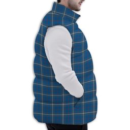 ScotsTee Shop Scottish MacRae of America Ancient Premium Tartan Puffer Vest Winter White Duck Down Vest Sleeveless